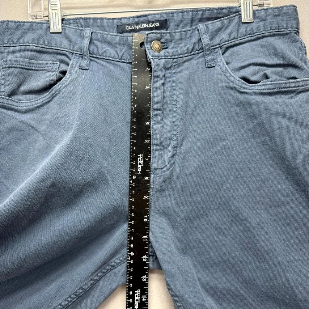 Calvin Klein Jeans Chino Mens 36x34 Blue Stretch All Day Street Comfort Straight